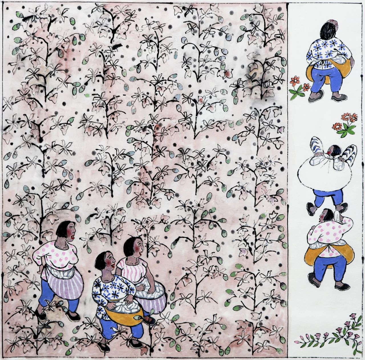 2025“元宵节”辛集农民画在天津市群众艺术馆展出