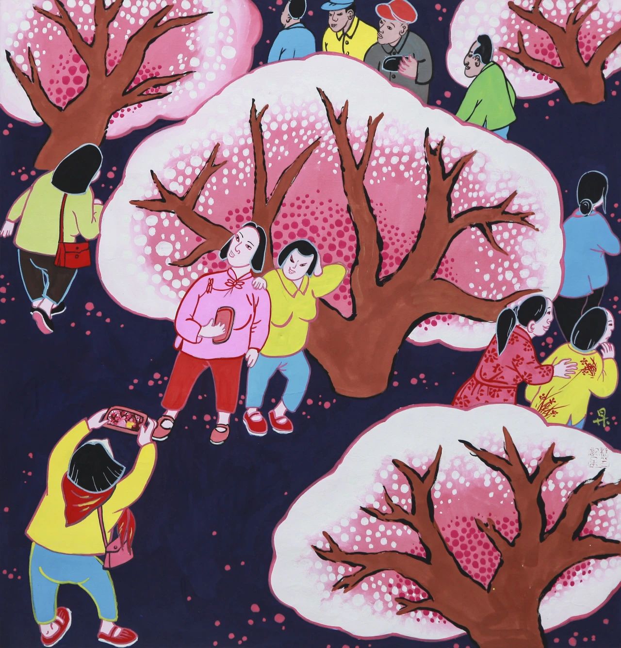 2025“元宵节”辛集农民画在天津市群众艺术馆展出
