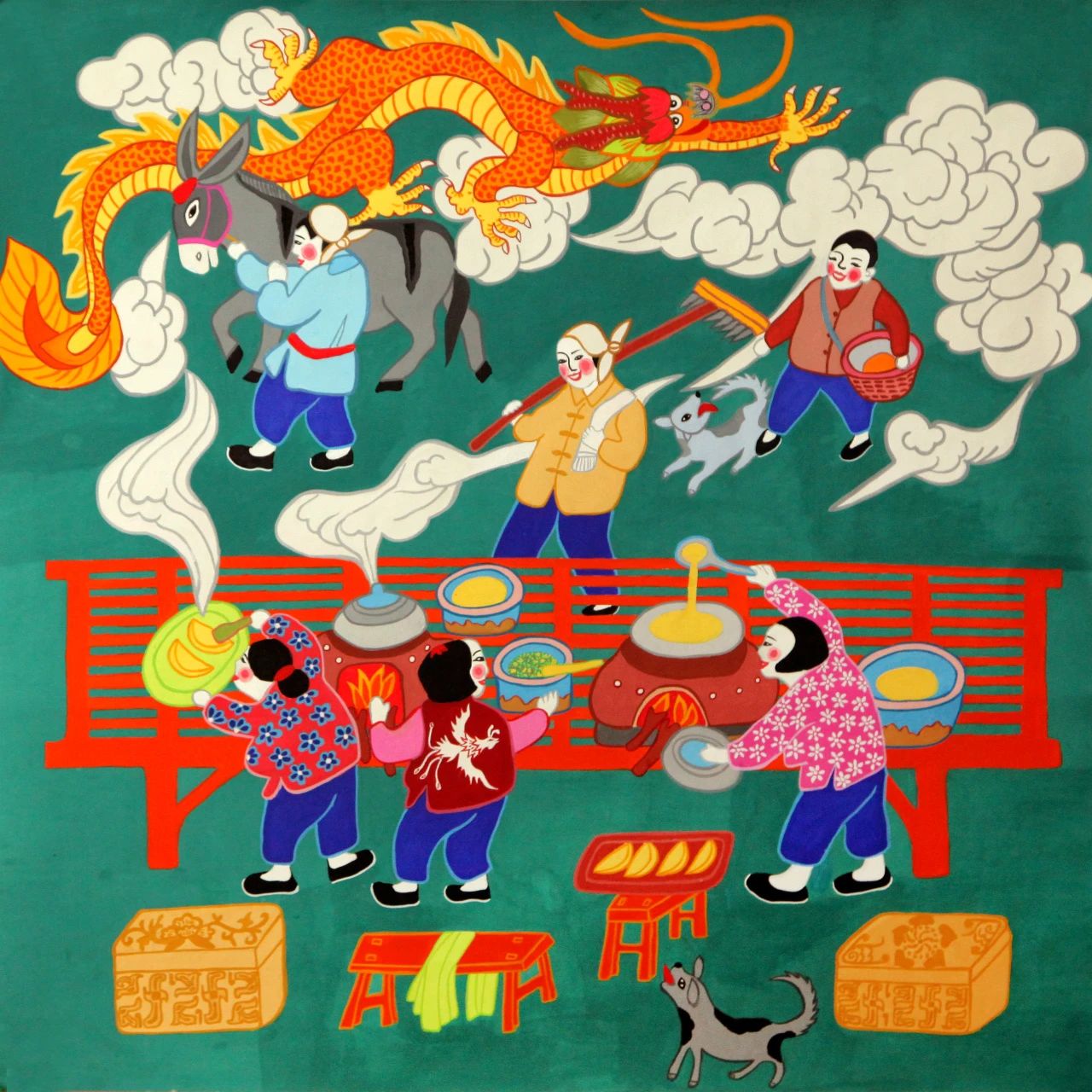 2025“元宵节”辛集农民画在天津市群众艺术馆展出