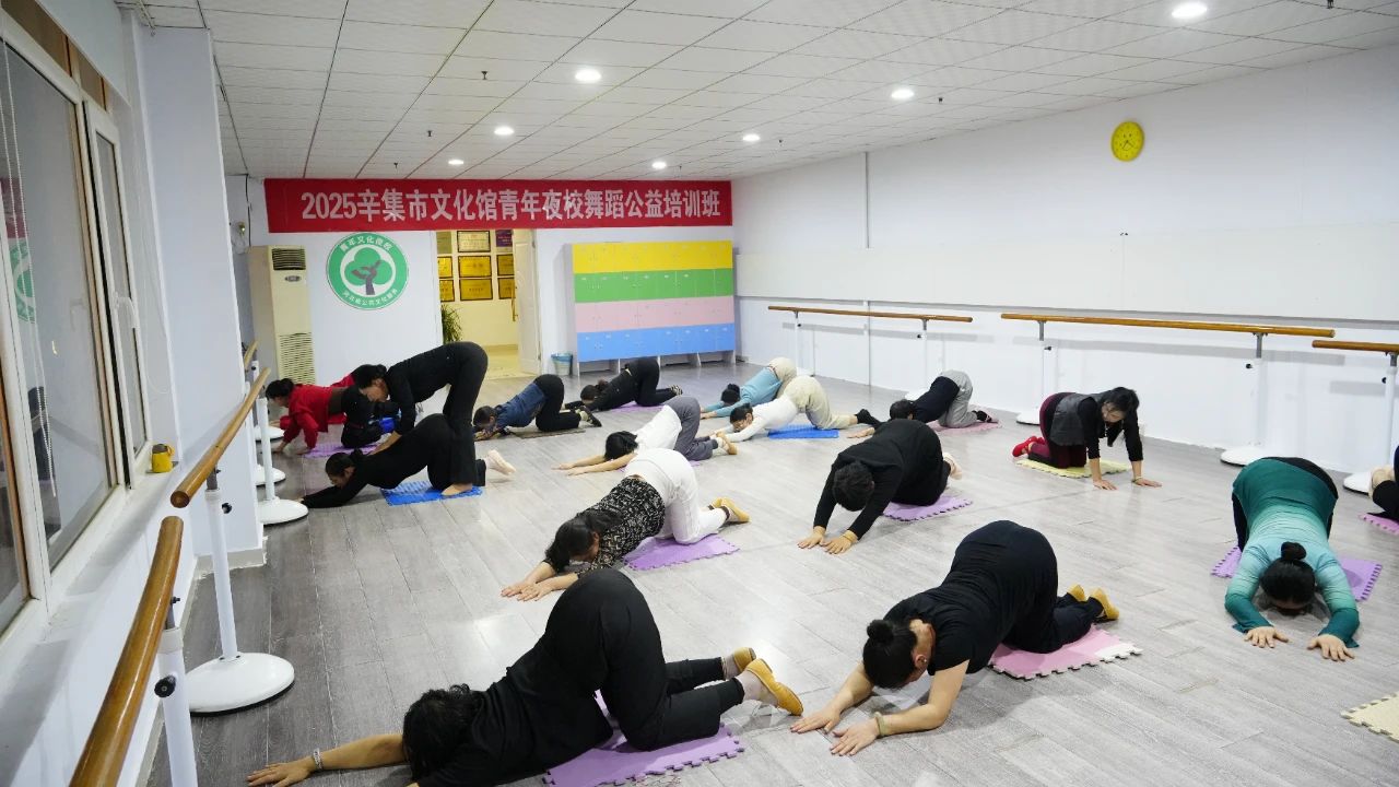 4月9日,2025辛集市文化馆青年夜校舞蹈公益培训班正式开课