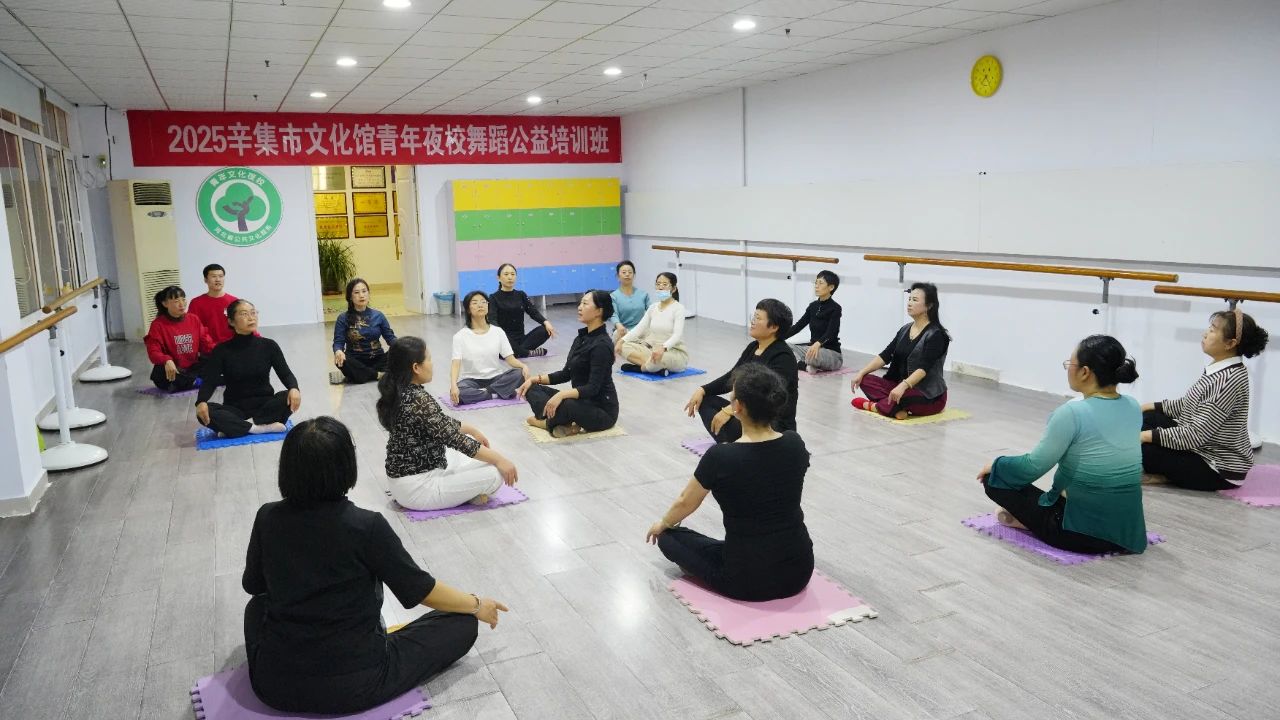 4月9日,2025辛集市文化馆青年夜校舞蹈公益培训班正式开课